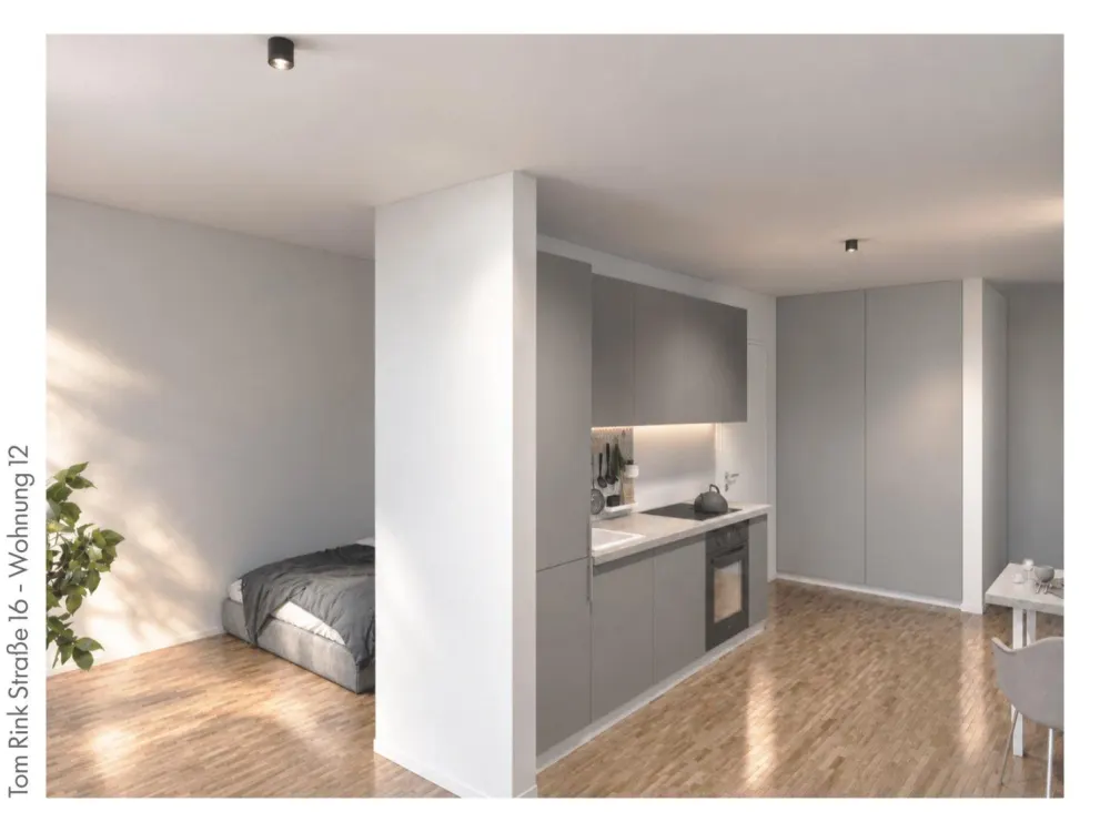 First Occupancy in Südviertel - 1.5 Room Apartment with South Balcony