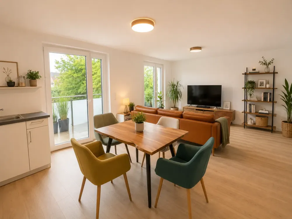 Exklusiv ausgest., neuwertige 2,5-Zimmerwohnung m. EBK und zwei Balkonen in bevorzugter Lage
