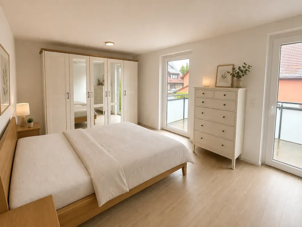 Exklusiv ausgest., neuwertige 2,5-Zimmerwohnung m. EBK und zwei Balkonen in bevorzugter Lage