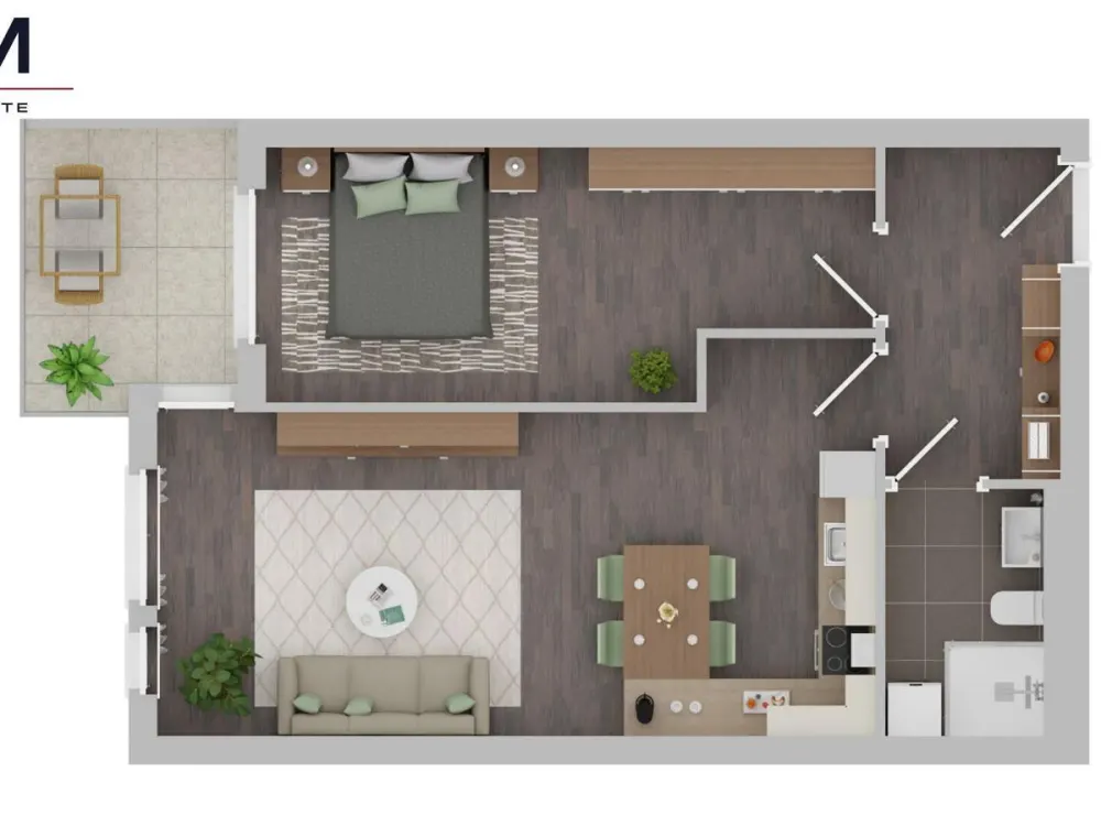 Erstbezug! Moderne 2-Zi.-Wohnung mit Balkon, im KfW-40-NH-Niedrigenergiehaus