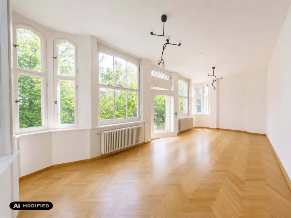 //Traumwohnung in freistehender Denkmal-Villa mit Blick ins Grüne//