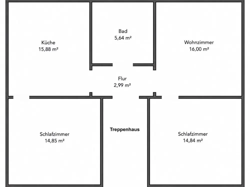 Helle 3-Zimmer-Wohnung in Lützen