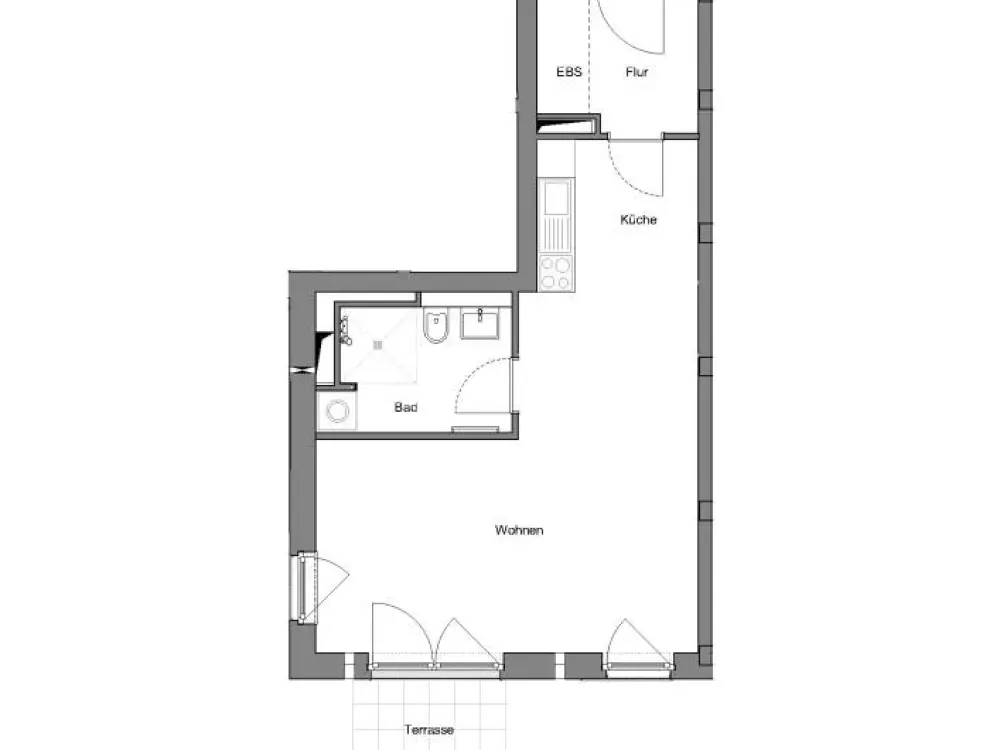 Perfekt für Singles: Neubauwohnung mit Terrasse und Top-Anbindung