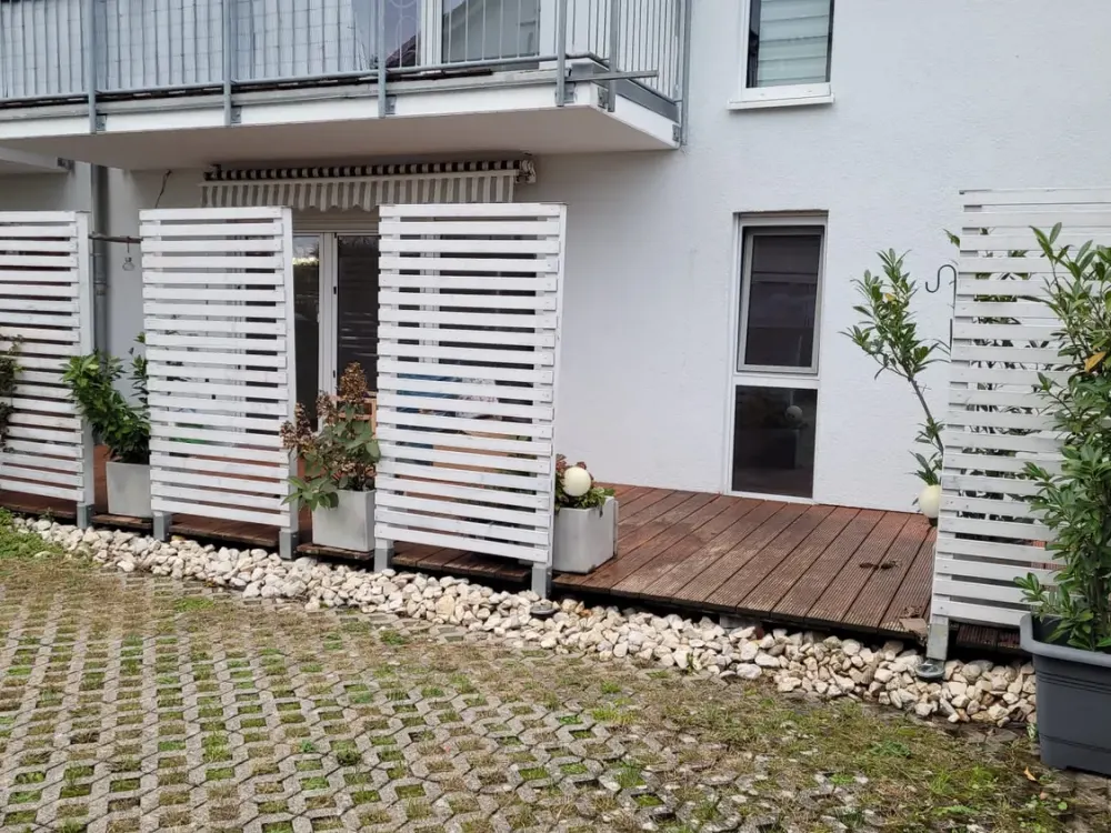Wohnen auf Zeit mit eigener Terrasse, charmante 2-Zimmer-Erdgeschosswohnung in Aichtal-Grötzingen
