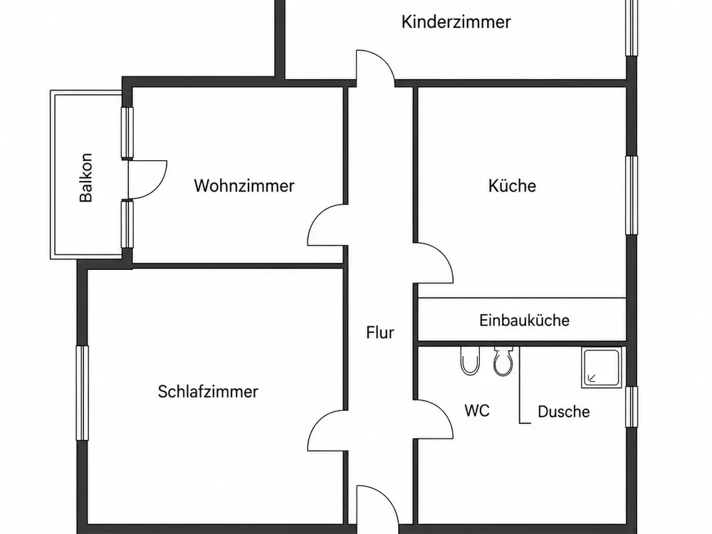 Altenbochum: 3-Zi. Etagenwohnung mit Balkon und Stellplatz!!