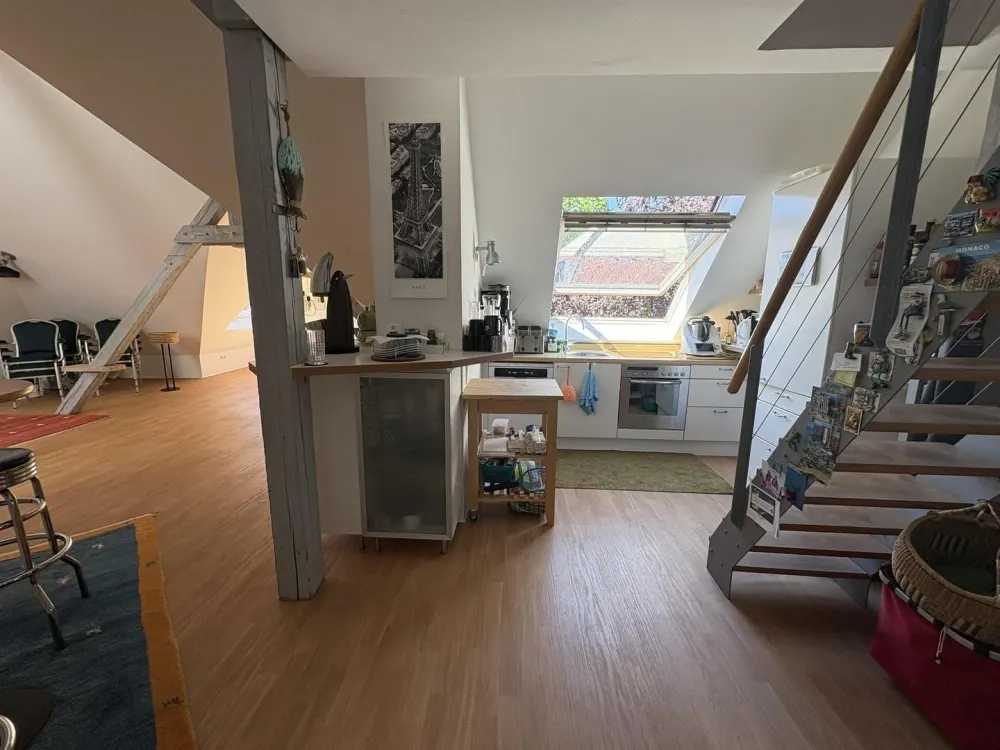 Außergewöhnliche DG-/Maisonettewohnung im Zooviertel, Großzügiges Wohnen, Blick in die Eilenriede