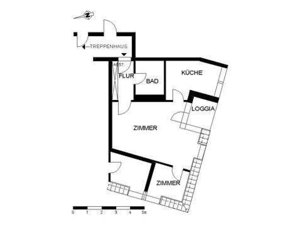 Helle 2-Zimmer-Wohnung mit Balkon (nur mit WBS anzumieten)