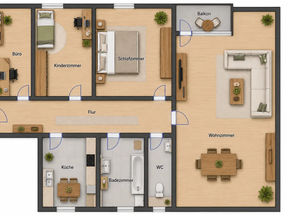 Familienfreundliche 3,5-Zimmer Wohnung mit Balkon in Moorfleet, Hamburg