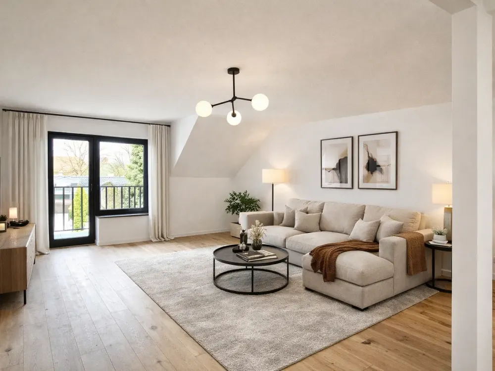 Erstbezug nach Sanierung: Exklusive Maisonette mit Balkon, 2 Bädern & Klimaanlage