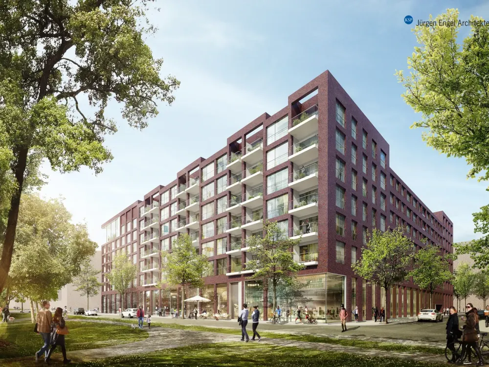 Grünes Wohnen in der HafenCity, Attraktive 2- Zimmer- Wohnung mit Balkon und Loggia