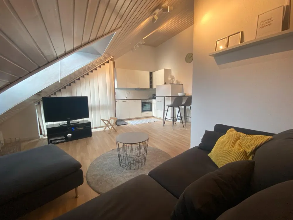 Ab 1. Oktober: Modern möblierte 2-Zimmer-DG-Wohnung in Ditzingen