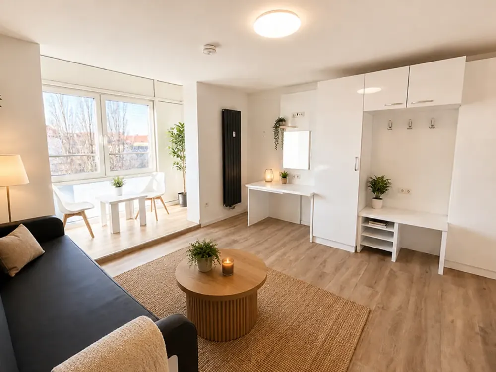 Möbliertes 1-Zimmer Studio-Apartment in Top-Lage im Herzen Schwabings, kernsaniert
