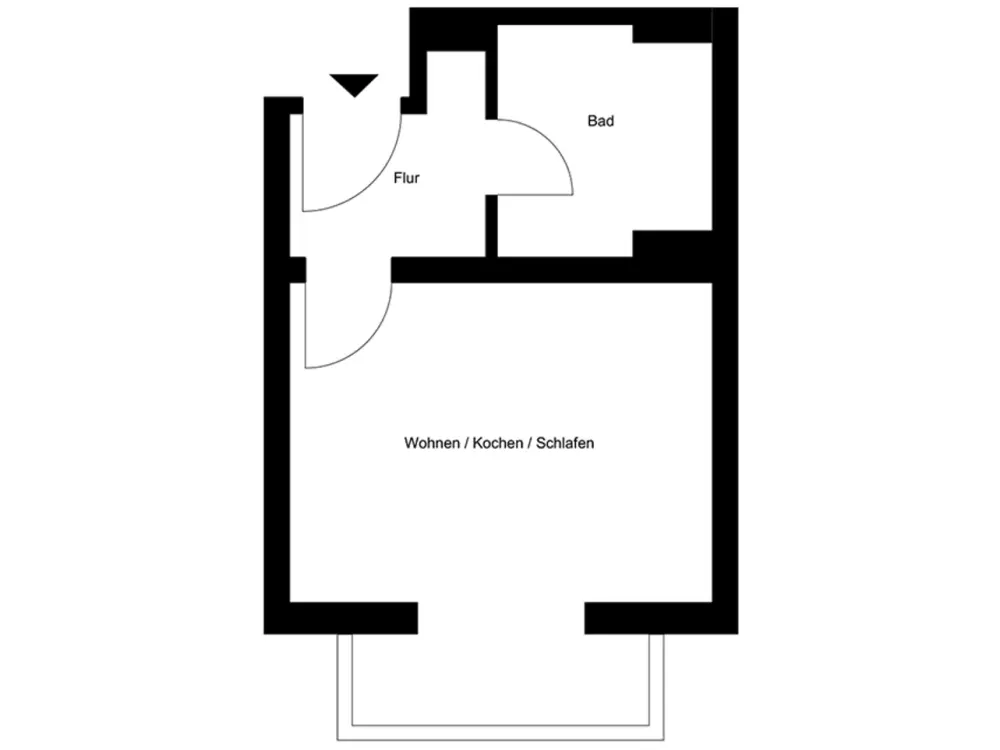 Möbliertes 1-Zimmer Studio-Apartment in Top-Lage im Herzen Schwabings, kernsaniert
