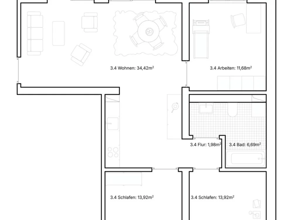 3,5 Zimmer Neubauwohnung | Leipzig | Erstbezug