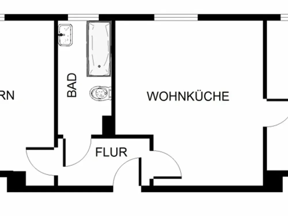 Einfach genial! Bezugsfertige 2 Zimmerwohnung in modernisierten Gebäude