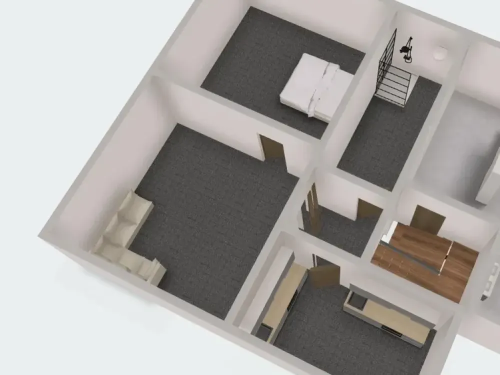 Neu Renovierte 2 Zimmer - Wohnung in zentraler Lage, 100 Meter zur S-Bahn