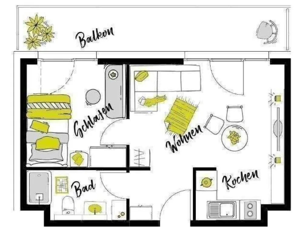 Möblierte Penthouse-Apartments im "Urban Living Berlin" - Nur für 1 Person!