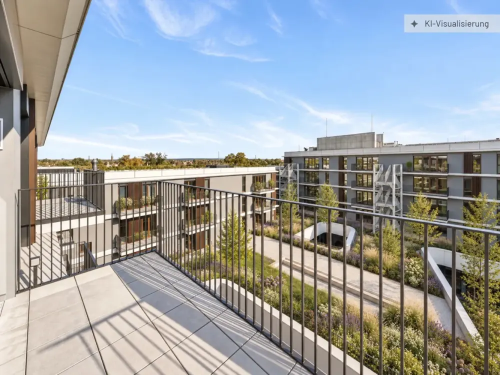 Well-laid-out 3-room apartment with fitted kitchen in the new development quarter