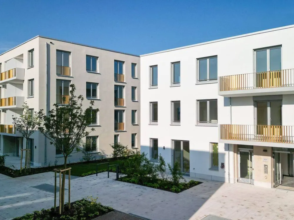 Neubau: Hochwertige 2-Zi.-Whg. mit Premium Küche, Südloggia & TG-Einzelstpl. in München-Feldmoching