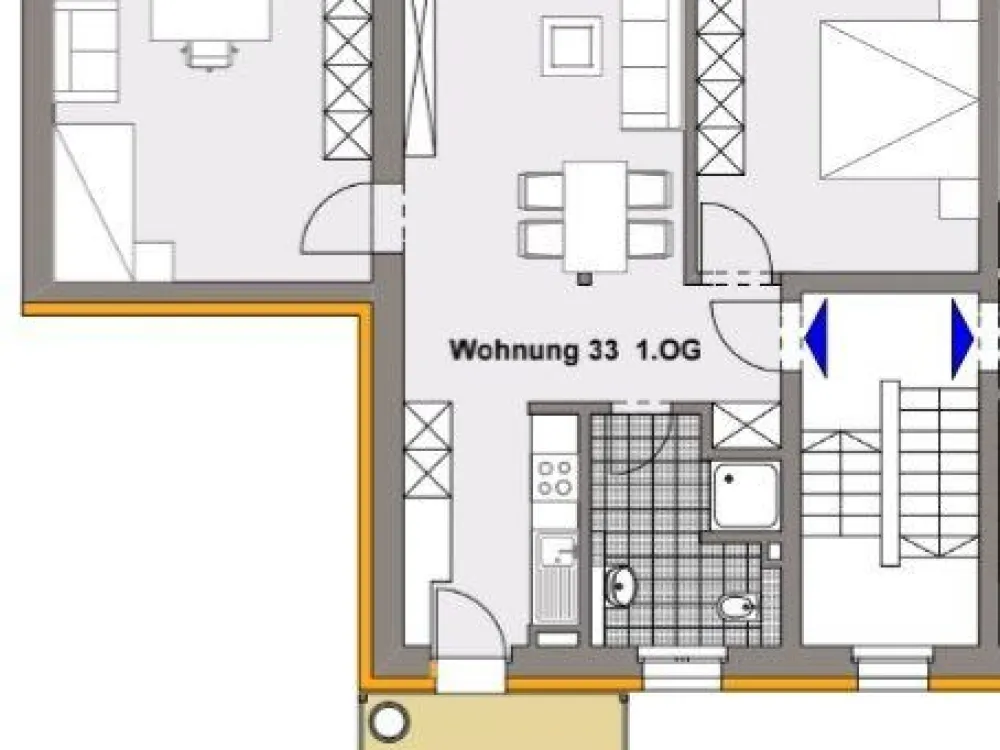 Modernes Wohnen in Esslingen-Mettingen 3-Zimmer Wohnung mit Balkon