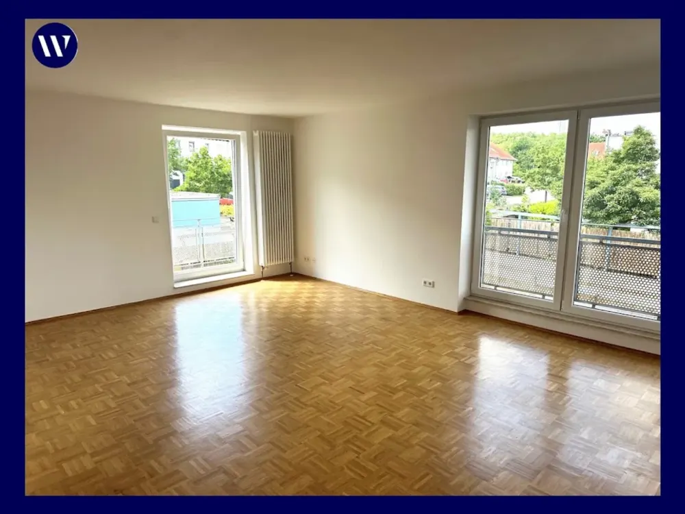 Einziehen & Wohlfühlen! 2-Zimmer-Wohnung, guter Schnitt + Parkett + Bad mit Wanne + Balkon