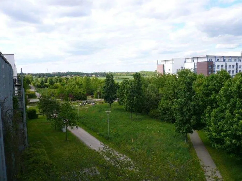 Sonnige und grüne Wohnanlage am Leipziger Herzzentrum