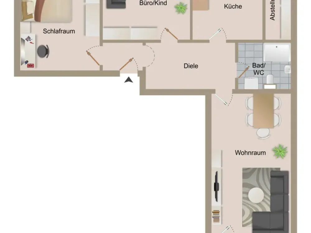 Gepflegte und einzugsbereite Wohnung in attraktiver Lage