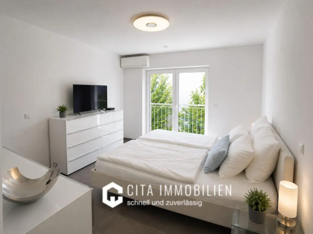 Exklusive 2,5 Zimmer Penthouse-Maisonette mit Dachterrasse & Stellplatz in Frankfurt-Preungesheim