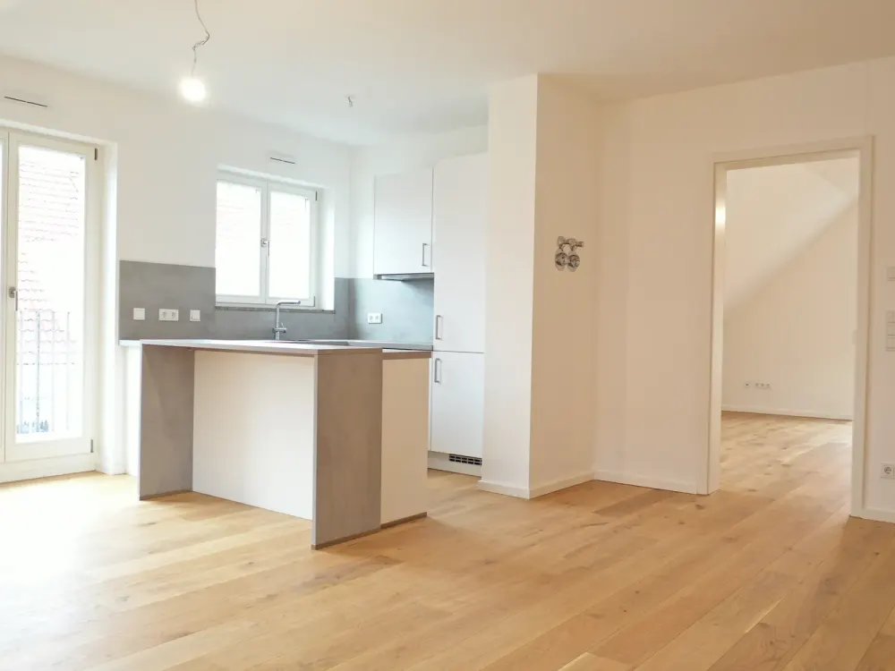 Modernes Wohnen am Pfanzeltplatz, Exklusive 3-Zimmer-Neubauwohnung mit Terrasse und Balkon