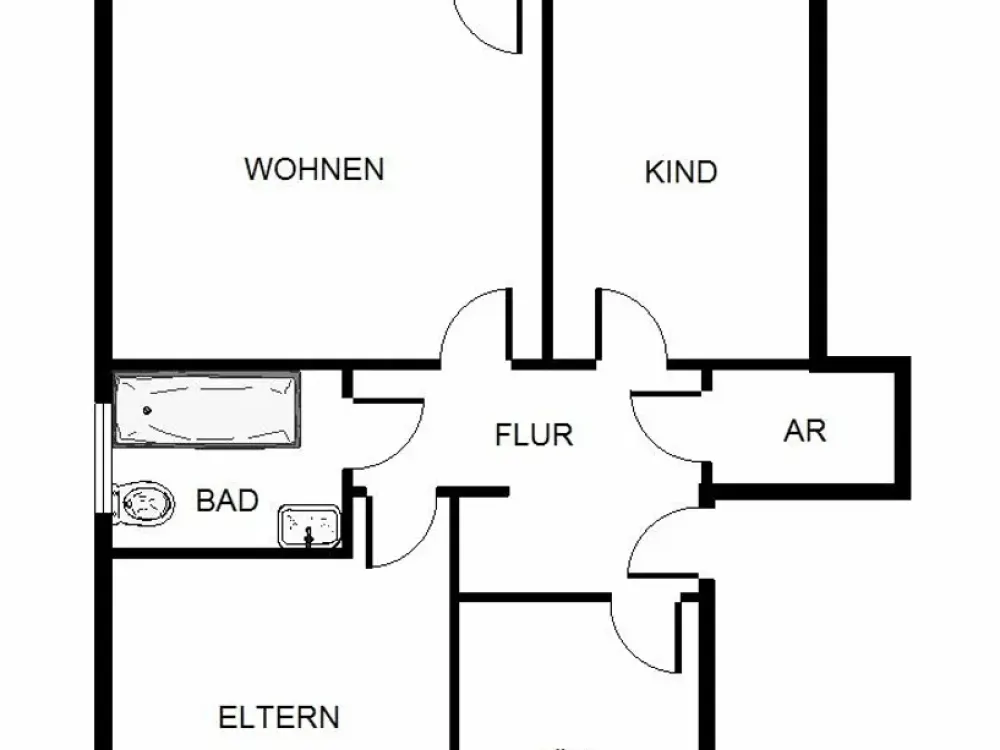 Preiswerte 3-Zimmer-Stadtwohnung