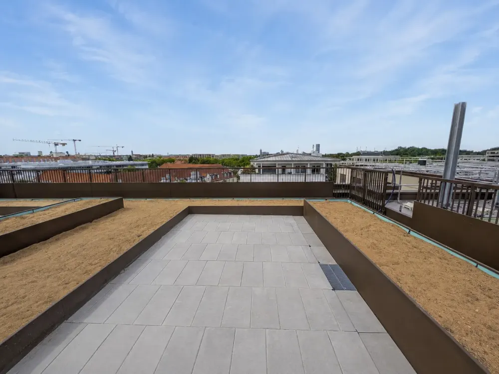 Maisonette mit drei Dachterrassen in Schwabing, Neubau, zwischen Olympiapark und Nordbad (4.08)