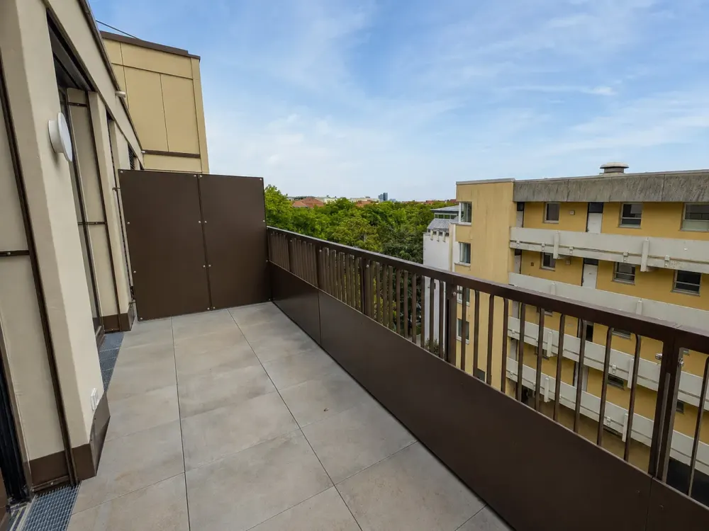 Maisonette mit drei Dachterrassen in Schwabing, Neubau, zwischen Olympiapark und Nordbad (4.08)