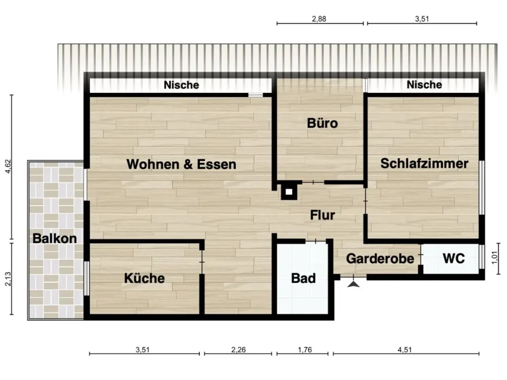 Stilvolle 3-Zimmer-DG-Wohnung in Leonberg-Warmbronn