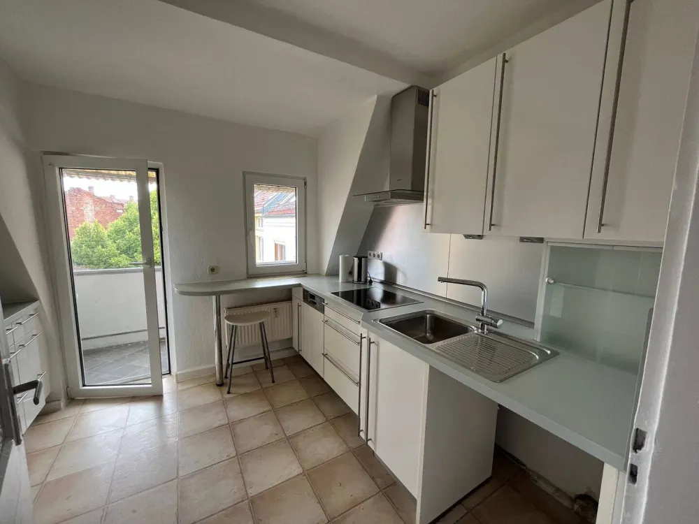 4-Zi.-Maisonette-Wohnung mit Balkon und Einbauküche in ruhiger City-Lage