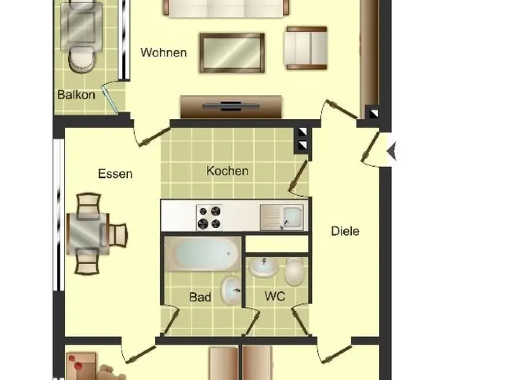 3-Room Apartment in Ratingen West