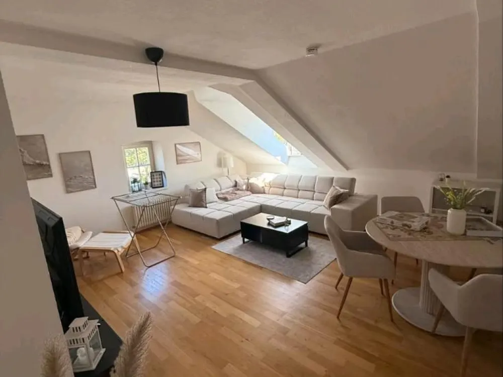 Charming Top-Floor Apartment with 2 Rooms in Göttelborn