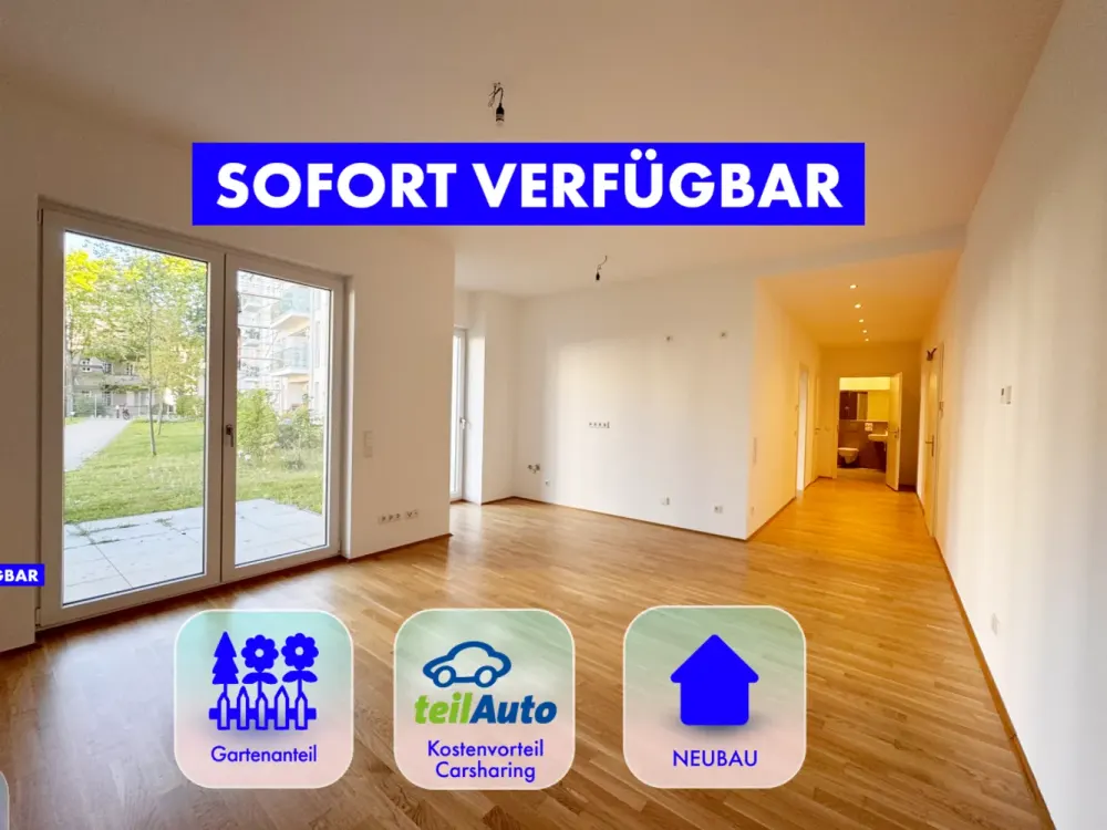 *** NEW BUILD 2-Room Apartment I am Wildpark I Own Small Garden I 10/26 ***