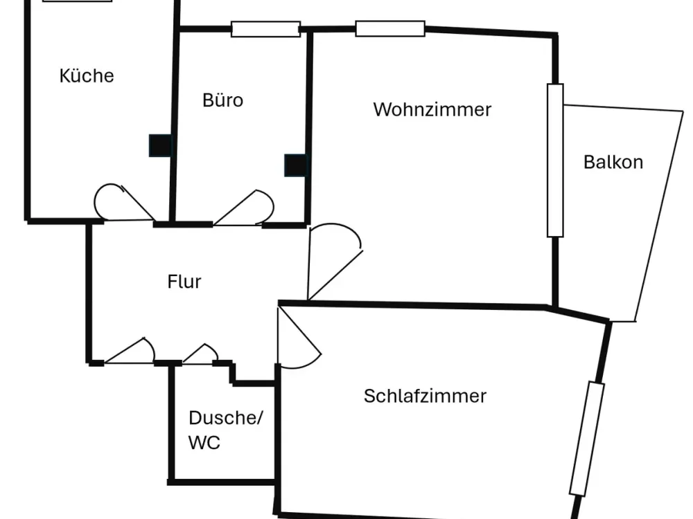 Moderne 3-Zimmer-Wohnung mit Balkon in Esslingen