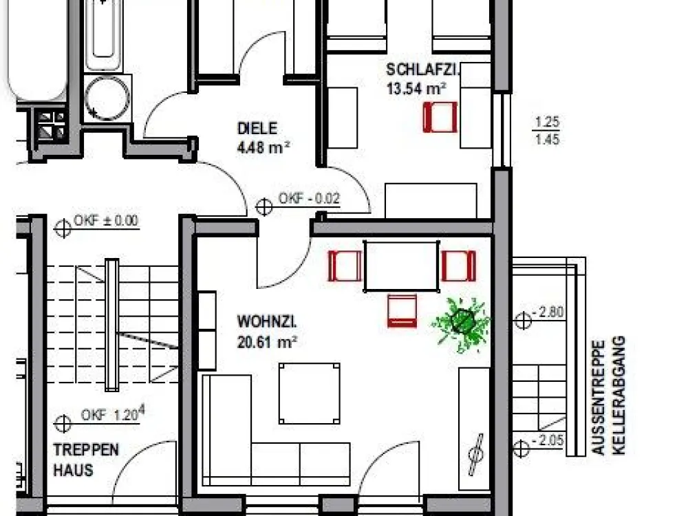 2-Zimmerwohung Fürth-Sack m. Garage, Balkon und Kellerabteil