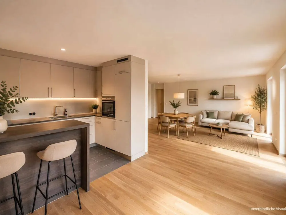 Großzügige 3-Zi.-Wohnung mit schöner Terrasse und großem Garten in bester Aussichtslage
