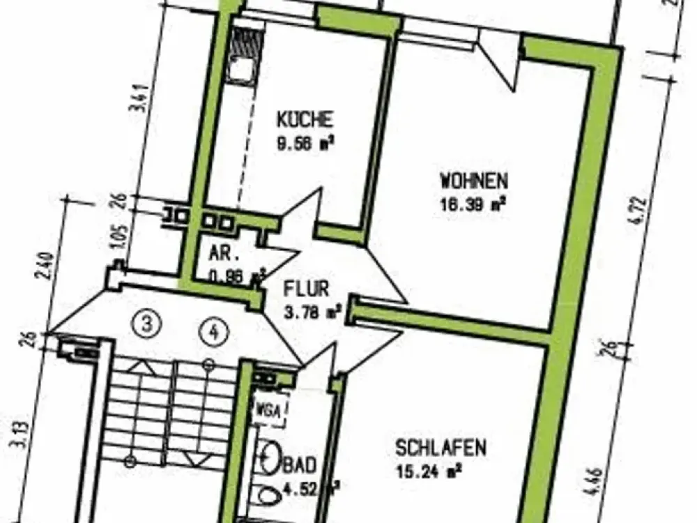 Wer braucht schon Vorstadt? 2,5 Zimmer mitten in der City!