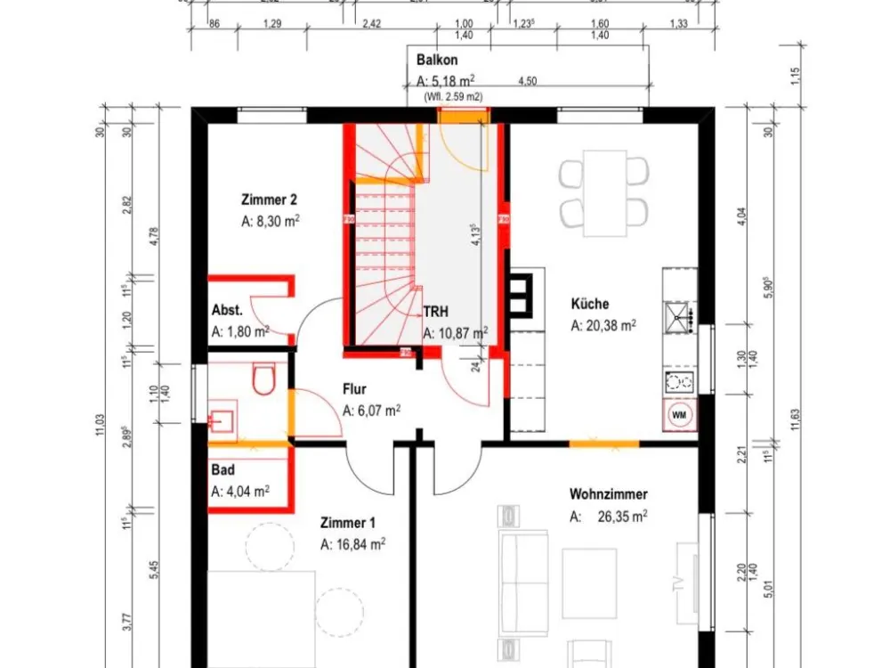 3-Zimmer-Wohnung mit Balkon & Einbauküche | Ruhige Lage in Oyten“