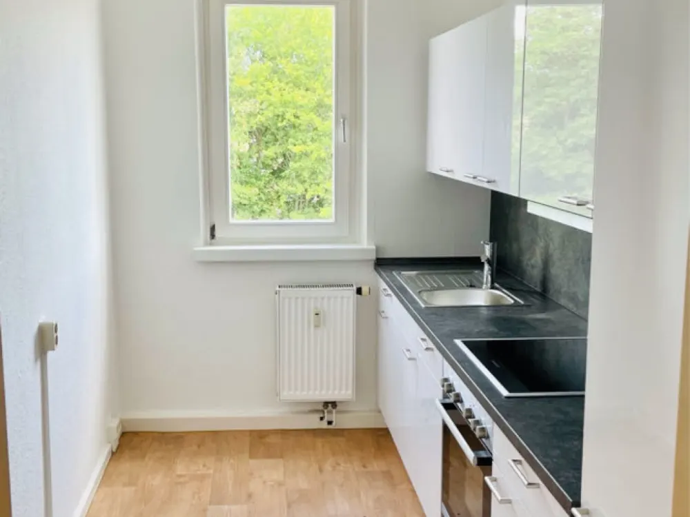 Helles WG-Zimmer in frisch renovierter Wohnung und neuer Einbauküche in 2er WG