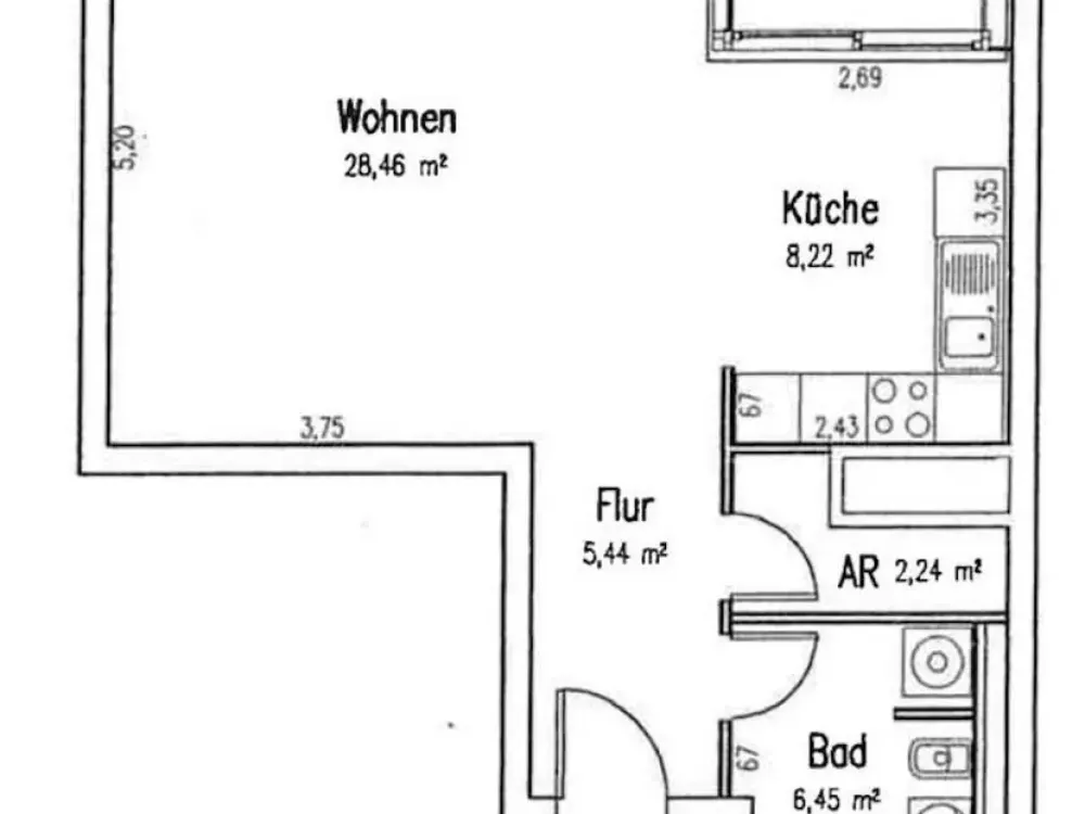 Urbanes Leben in Mitte: 1-Zimmer-Wohnung