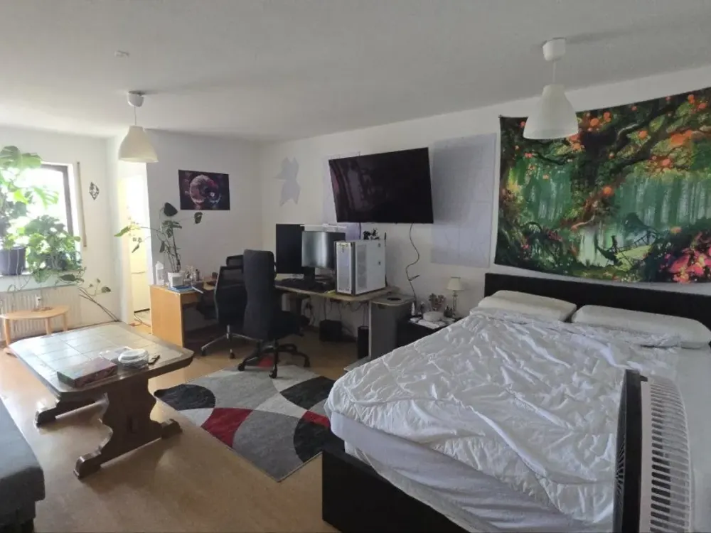 1-Zimmer-Wohnung in der Nähe des Erlangener Hauptbahnhofs für 3 Monate zur Untervermietung
