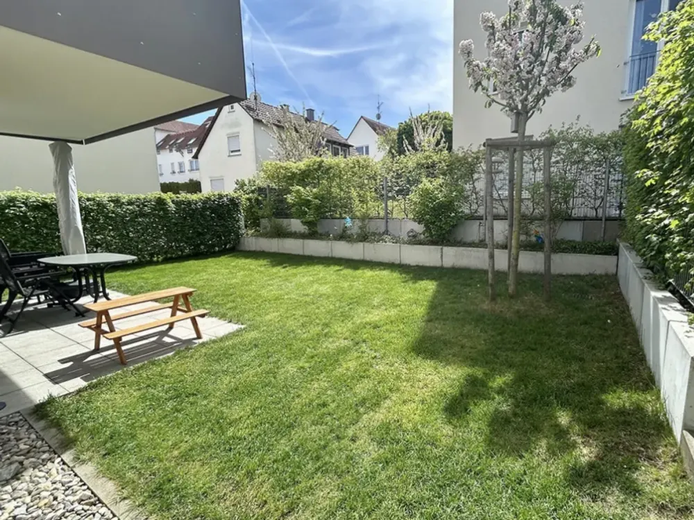 Hochwertige 4-Zimmer-Erdgeschosswohnung mit eigenem Garten & Terrasse, Wohnen auf Zeit