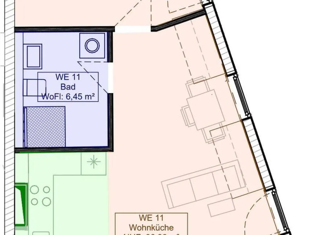 SCHNELL TERMIN MACHEN! Traumhafte 2-Zimmer-DG-Wohnung im Erstbezug + moderner Neubau + Lift + FuBo-Heizung + Parkett + Bäckerei im Haus