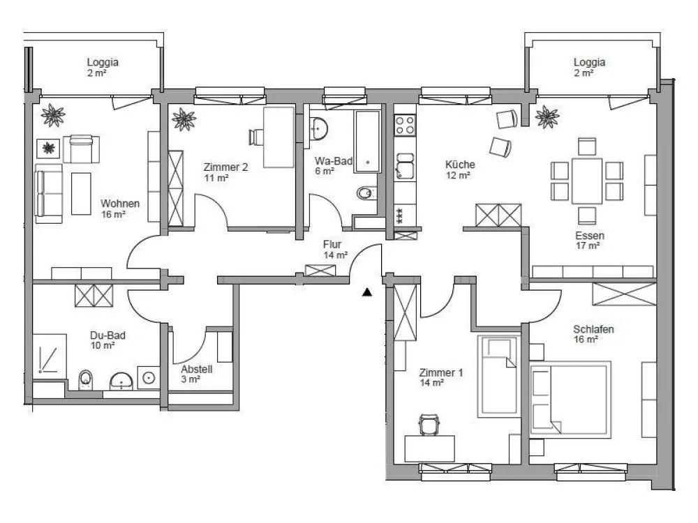 شقة مشمسة من 5 غرف في شبيتسجروند مع مصعد
