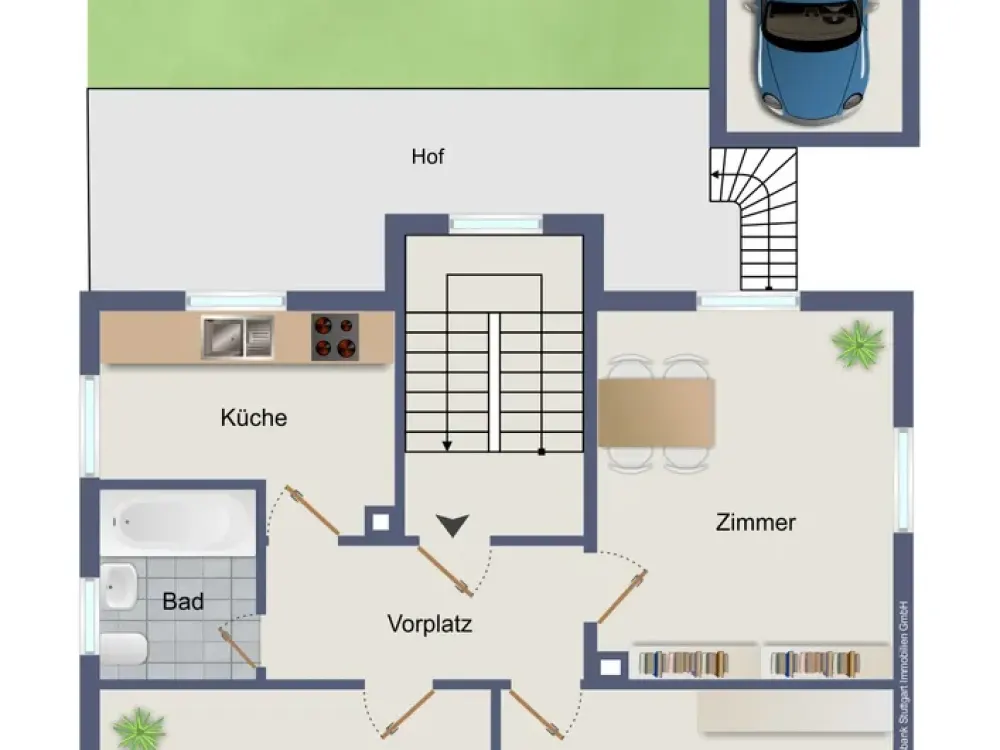 Wohnen mit Charakter: 3-Zimmer-Wohnung in Stuttgart-Hofen