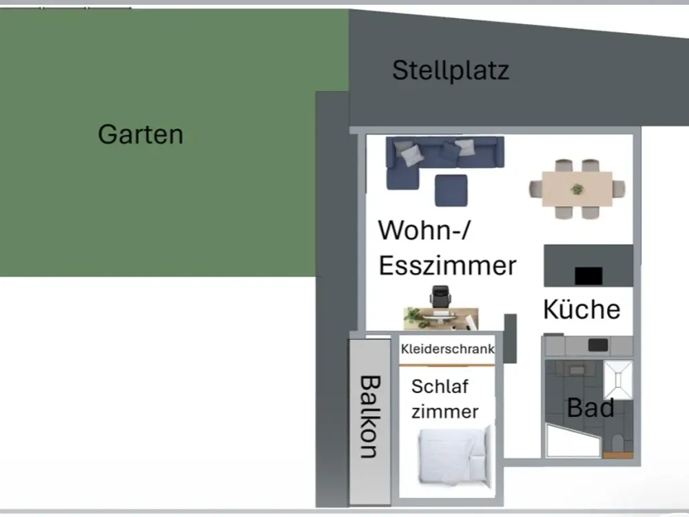 Besondere 2,5-Zimmer-Wohnung mit Designbad, Smart-Home & hochwertiger Einbauküche in Köngen